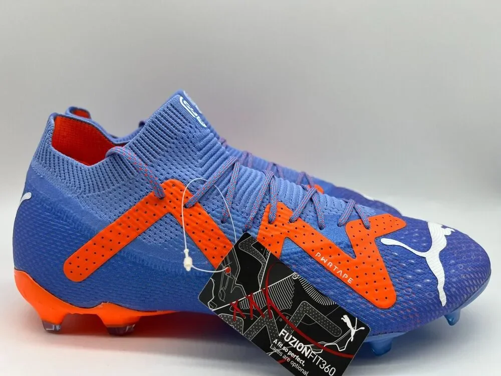 Puma Future Ultimate FG AG Soccer 107165 01 Blue Glimmer Men's Size 10.5